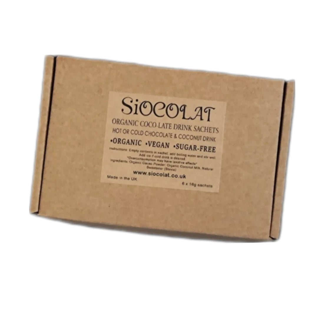 Siocolat Organic Vegan Sugar Free Low Calorie Hot Chocolate Drink