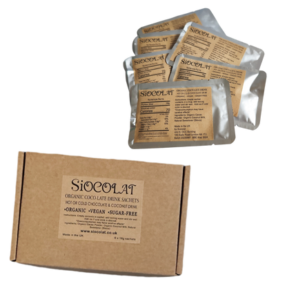 Siocolat Organic Vegan Sugar Free Low Calorie Hot Chocolate Drink